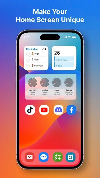 launcher ios 17 pro mod apk